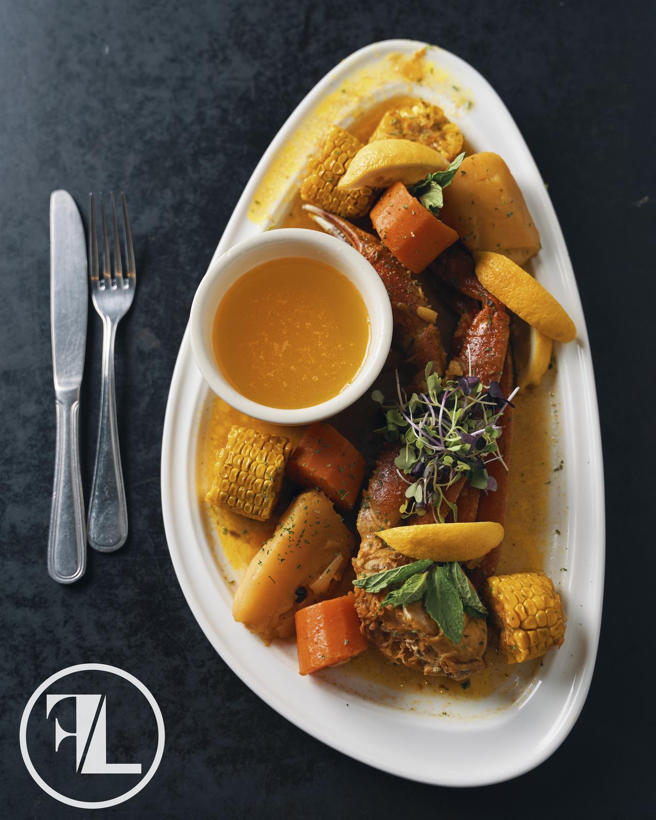 Flava of the Bronx &mdash; seafood boil platter
