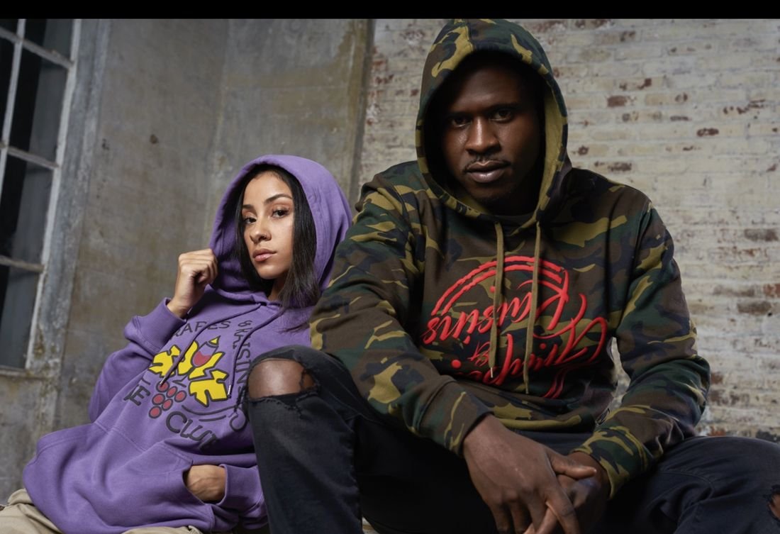 Grapes & Raisins hoodie campaign