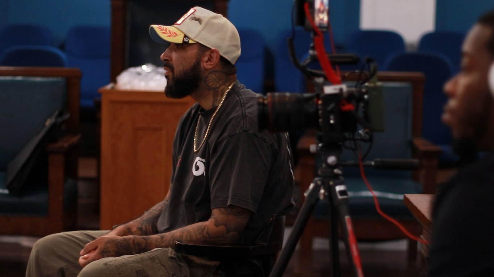 Ray Lyles on set during a multi-camera shoot